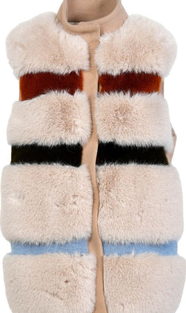 SKILLS-&amp;-GENES-GILET-OVER-da-donna