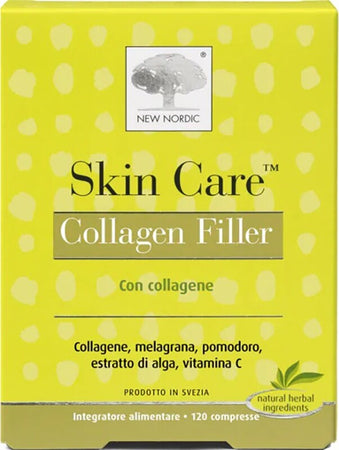 SKIN-CARE-COLLAGEN-FILLER-integratore-alimentare-120-compresse-New-Nordic