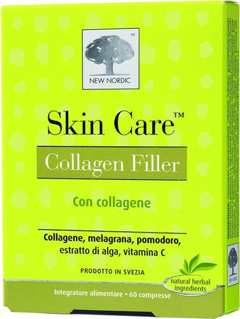 SKIN-CARE-COLLAGEN-FILLER-integratore-alimentare-60-compresse-New-Nordic