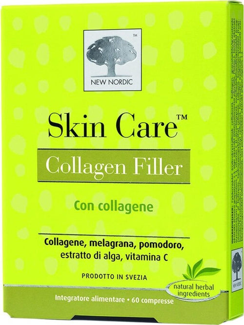 SKIN-CARE-COLLAGEN-FILLER-integratore-alimentare-60-compresse-New-Nordic