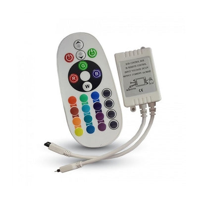 V-Tac VT-2472 Controllo ad Infrarossi per Strisce LED RGB con Telecomando 24 Tasti - SKU 3625 Vtac