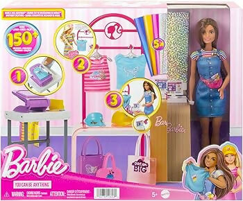BARBIE BOUTIQUE MODA PLAYSET CON BARBIE INCLUSA