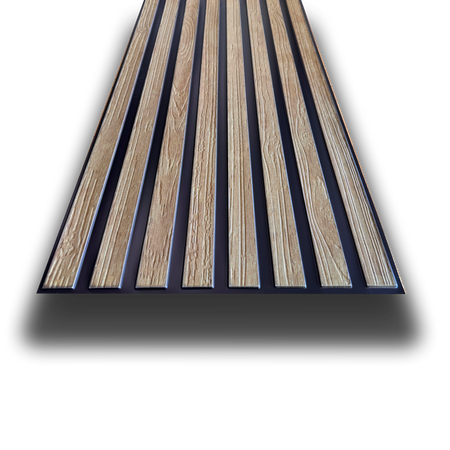 Pannelli 3D Rivestimento a parete in PVC effetto LAMELLI ROVERE 97x50cm Realistici, isolanti, idrorepellenti.