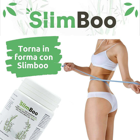 SlimBoo Anticellulite e Drenante con Bambù, Ananas, Melitolo, Moringa e Carrube 100% Naturale - 90 Compresse, Made in Italy