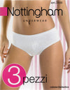 Tris slip donna Nottingham in cotone bielastico art. 3100bw Slip donna L'Orchidea - Siderno, Commerciovirtuoso.it