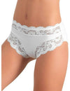 Slip Jadea Mod. 742 In Pizzo In Cotone Elasticizzato Bianco/Nero/Nudo