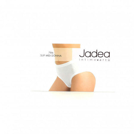 Slip Jadea Mod. 786 Midi Vita Medio Alta Cotone Elasticizzato Bianco/Nero/Nudo
