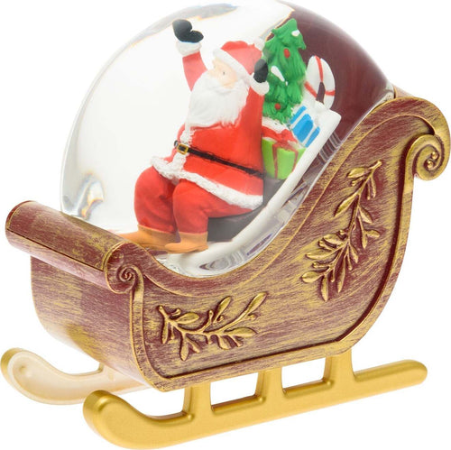 Slitta di Babbo Natale con glitter led scintillanti all'interno della sfera per decorazioni natalizie Casa e cucina/Decorazioni per interni/Addobbi e decorazioni per ricorrenze/Decorazioni natalizie/Oggettistica MagiediNatale.it - Altamura, Commerciovirtuoso.it