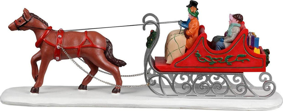 Slitta vittoriana, personaggi per villaggio di Natale in resina Casa e cucina/Decorazioni per interni/Addobbi e decorazioni per ricorrenze/Decorazioni natalizie/Oggettistica MagiediNatale.it - Altamura, Commerciovirtuoso.it