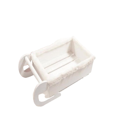 Cassetta slitta decorativa natalizia con pelo in legno per decorazioni natalizie