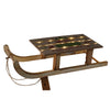 Slitta decorativa natalizia in legno con led per decorazioni natalizie