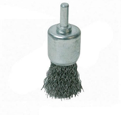Spazzola metallica con fili ondulati in acciaio ideale per trapani Silverline freeshipping - Eternal Brico