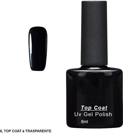 SMALTO SEMIPERMANENTE 8ML TRASPARENTE EFFETTO LUCIDO DURATA UV GEL NAIL ART Bellezza/Manicure e pedicure/Decorazioni per unghie/Smalti in gel Trade Shop italia - Napoli, Commerciovirtuoso.it