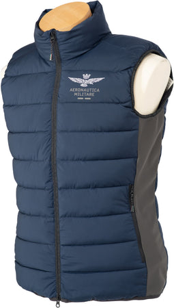 Piumino smanicato aeronautica militare top