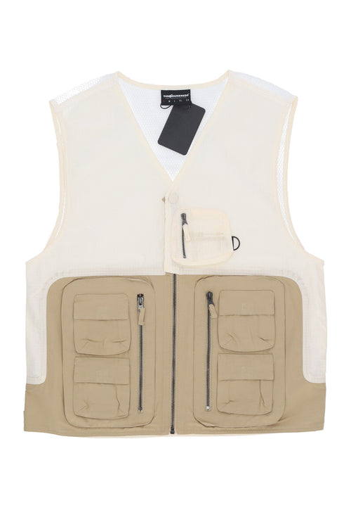 THE HUNDREDS Smanicato Uomo Battalia Vest Off White da uomo