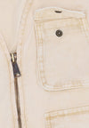ALPHA INDUSTRIES Smanicato Uomo Canvas Acid Vest Vintage White da uomo