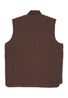 CATERPILLAR Smanicato Uomo Classic Canvas Vest Brown da uomo