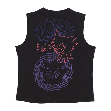 DOLLY NOIRE Smanicato Uomo Gastly Evolution Zipped Gilet X Pokemon Black da uomo