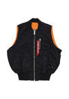 ALPHA INDUSTRIES Smanicato Uomo Ma-1 Vest Black da uomo