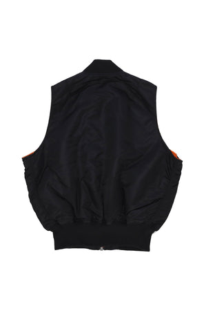 ALPHA INDUSTRIES Smanicato Uomo Ma-1 Vest Black da uomo