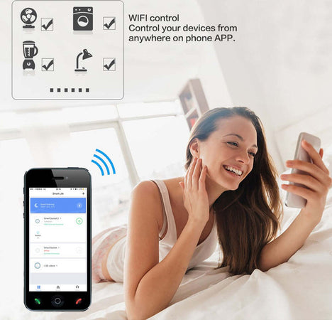 Smart Plug Presa Corrente Wifi Timer Elettrodomestici Domotica Per Ios E Android Elettronica e telefonia > Materiale Elettrico Trade Shop italia - Napoli, Commerciovirtuoso.it