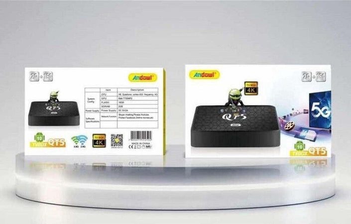 Smart Tv Box Qt5 Wifi Hdmi Supporta 5g Risoluzione 4k Connettivit? Bluetooth Wifi Elettronica/Home Cinema TV e video/Dispositivi per lo Streaming/Client Streaming Trade Shop italia - Napoli, Commerciovirtuoso.it