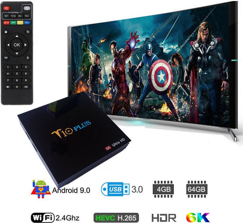 Smart Tv Box T10 Plus Android 9 4gb Ram 64gb 4k Tv Gpu 5 Core Quad Wifi Elettronica e telefonia > Accessori Audio e Video > TV Box Trade Shop italia - Napoli, Commerciovirtuoso.it