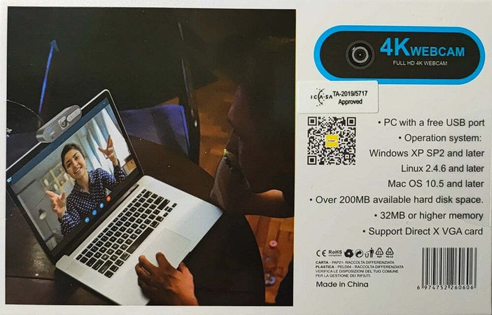 Smart Webcam 4k H703 Con Microfono Integrato Per Videochiamate Trasmissioni Live Elettronica/Informatica/Accessori/Accessori per audio e video/Webcam e periferiche VoIP Trade Shop italia - Napoli, Commerciovirtuoso.it