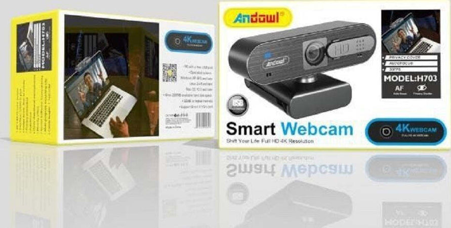 Smart Webcam 4k H703 Con Microfono Integrato Per Videochiamate Trasmissioni Live Elettronica/Informatica/Accessori/Accessori per audio e video/Webcam e periferiche VoIP Trade Shop italia - Napoli, Commerciovirtuoso.it