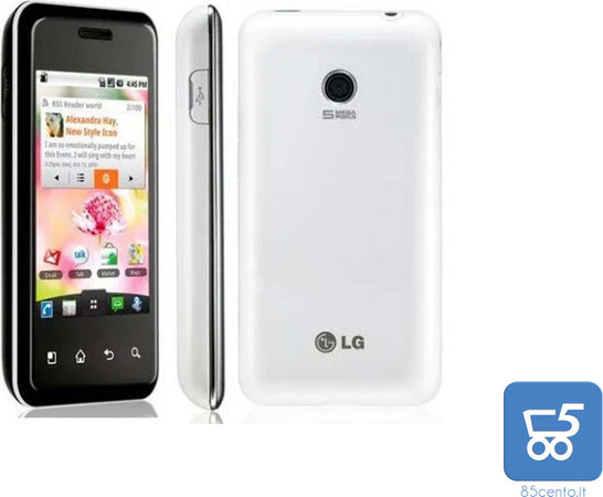 Smartphone LG-E720 Camera 5.0MP Android 2.2 3,2" 600 MHz Qualcomm MSM