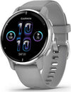 Smartwatch-Garmin-010-02496-10-VENU-2-Plus-Lunetta-silver-stainless