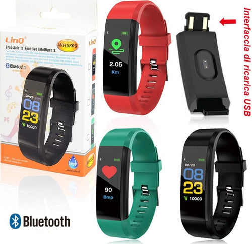 Smartwatch Orologio Contapassi Smart Sport Bracciale Wh5809 Ricarica Usb Diretta Elettronica/Cellulari e accessori/Smartwatch Trade Shop italia - Napoli, Commerciovirtuoso.it