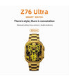 Smartwatch Orologio Intelligente 49mm Luxury Gold Watch Bt5.0 Wireless Z76 Ultra