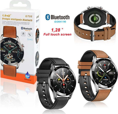 Smartwatch Orologio Intelligente Bluetooth Cinturino Pelle Smart Sport Fitness Gt05 Elettronica/Cellulari e accessori/Smartwatch Trade Shop italia - Napoli, Commerciovirtuoso.it