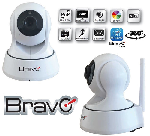 Telecamera videosorveglianza 360° IP WIFI 1.0 Megapixel 720P HD per Interno - MOD. SMARTY