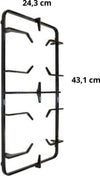 SMEG GRIGLIA 2 FUOCHI NERA LUCIDA CUCINA GAS PIANO COTTURA 43,1 X 24,3 CM Casa e cucina/Grandi elettrodomestici/Accessori e parti di ricambio/Ricambi e accessori per piani cottura/Griglie per piani cottura Rossi Ricambi - Venetico Marina, Commerciovirtuoso.it