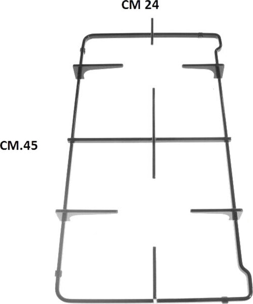 SMEG  GRIGLIA CUCINA NERA 2 FUOCHI 45 X 24 cm - CODICE ORIGINALE 694091137 Casa e cucina/Grandi elettrodomestici/Accessori e parti di ricambio/Ricambi e accessori per piani cottura/Griglie per piani cottura Rossi Ricambi - Venetico Marina, Commerciovirtuoso.it