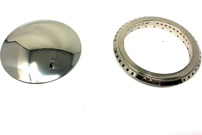 SMEG RENZO PIANO PIATTELLO SPARTIFIAMMA ULTRARAPIDO GRANDE COMPLETO  ORIGINALE 061050797 882410080 Casa e cucina/Utensili da cucina/Bruciatori da cucina Rossi Ricambi - Venetico Marina, Commerciovirtuoso.it