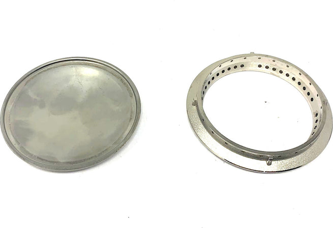 SMEG RENZO PIANO PIATTELLO SPARTIFIAMMA ULTRARAPIDO GRANDE COMPLETO  ORIGINALE 061050797 882410080 Casa e cucina/Utensili da cucina/Bruciatori da cucina Rossi Ricambi - Venetico Marina, Commerciovirtuoso.it