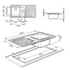 Smeg SP102D 1+1/2 vasca con gocciolatoio destro 100x50 cm inox