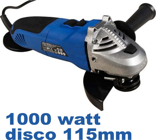 SMERIGLIATRICE ANGOLARE 1000W 115MM PROFESSIONALE DISCO 11000RPM RAG115-1000 Fai da te/Utensili elettrici e a mano/Utensili elettrici/Smerigliatrici/Smerigliatrici angolari Trade Shop italia - Napoli, Commerciovirtuoso.it