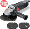 Smerigliatrice-Angolare-900w-Flex-Frullino-125mm-6-Dischi-E-Manico-Regolabile