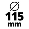 Smerigliatrice angolare a batteria TE-AG 18/115 Li con protezione all'avvio contro i sovraccarichi versatile impugnatura