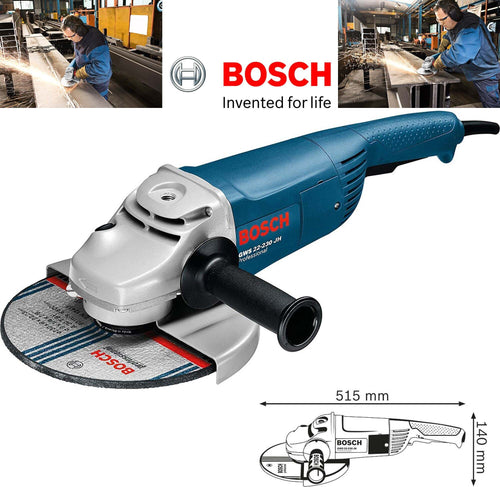 SMERIGLIATRICE ANGOLARE BOSCH GWS 22 - DISCO DA 230 MM FLEX PROFESSIONALE 2200 W Fai da te/Utensili elettrici e a mano/Utensili elettrici/Smerigliatrici/Smerigliatrici angolari Trade Shop italia - Napoli, Commerciovirtuoso.it