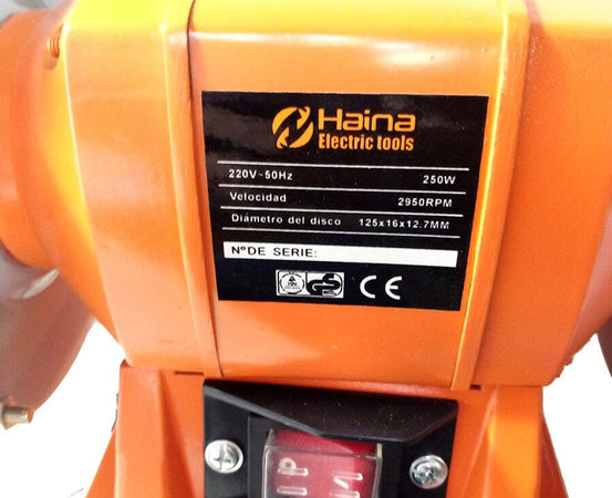 Smerigliatrice Mola Da Banco 250w 2 Dischi 2 Pietre 125mm Professionale Hn-1206b Casa, arredamento e bricolage > Bricolage e fai da te > Elettroutensili > Smerigliatrici Trade Shop italia - Napoli, Commerciovirtuoso.it