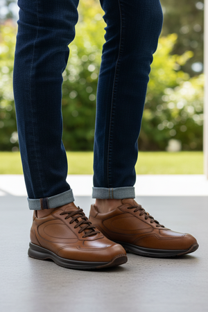 Scarpa Uomo Santoni - Sneacker in Pelle