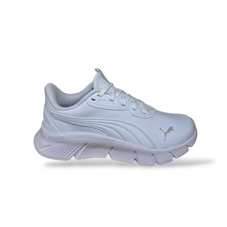 Sneakers PUMA FlexFocus Bambini Bianco – Scarpe da Ginnastica Leggere con Lacci
