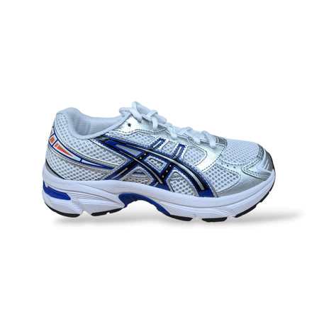 Sneakers ASICS GEL 1130 Bambini Grigio Bianco Blu – Retro Running, Laccio | Scarpetteria Gica