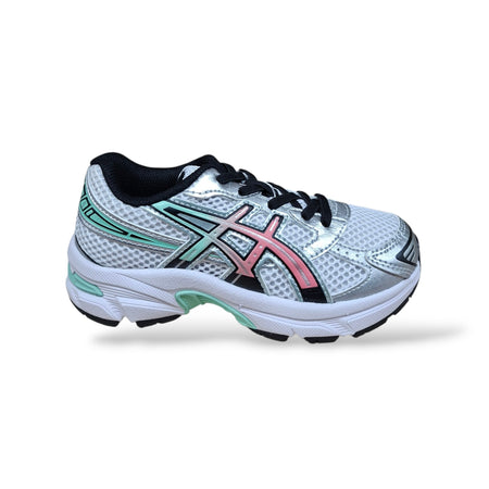Sneakers ASICS GEL 1130 Bambini Grigio Verde Rosso – Retro Running, Laccio | Scarpetteria Gica