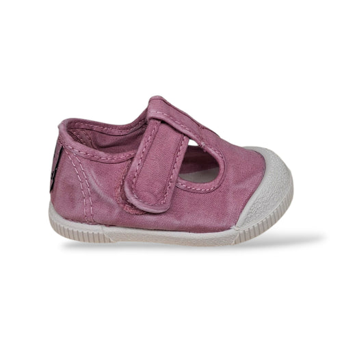 Sneakers Bambina Natural World 4521 Rosa Velcro – Scarpe Barefoot Vegane Primavera Estate